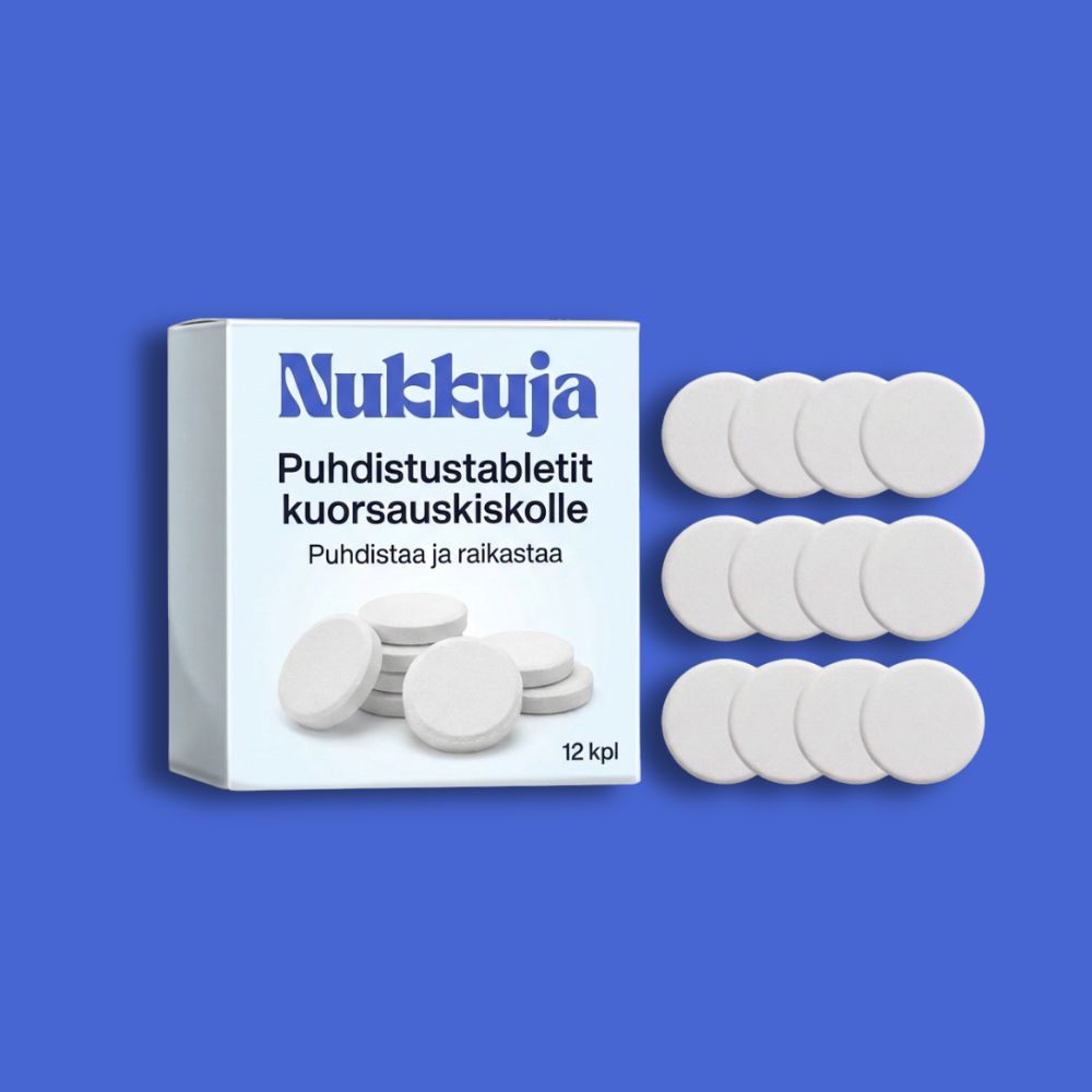 Puhdistustabletit kuorsauskiskolle